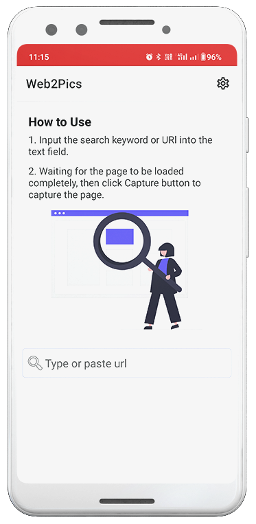 Full-page capture app for iOS and Android